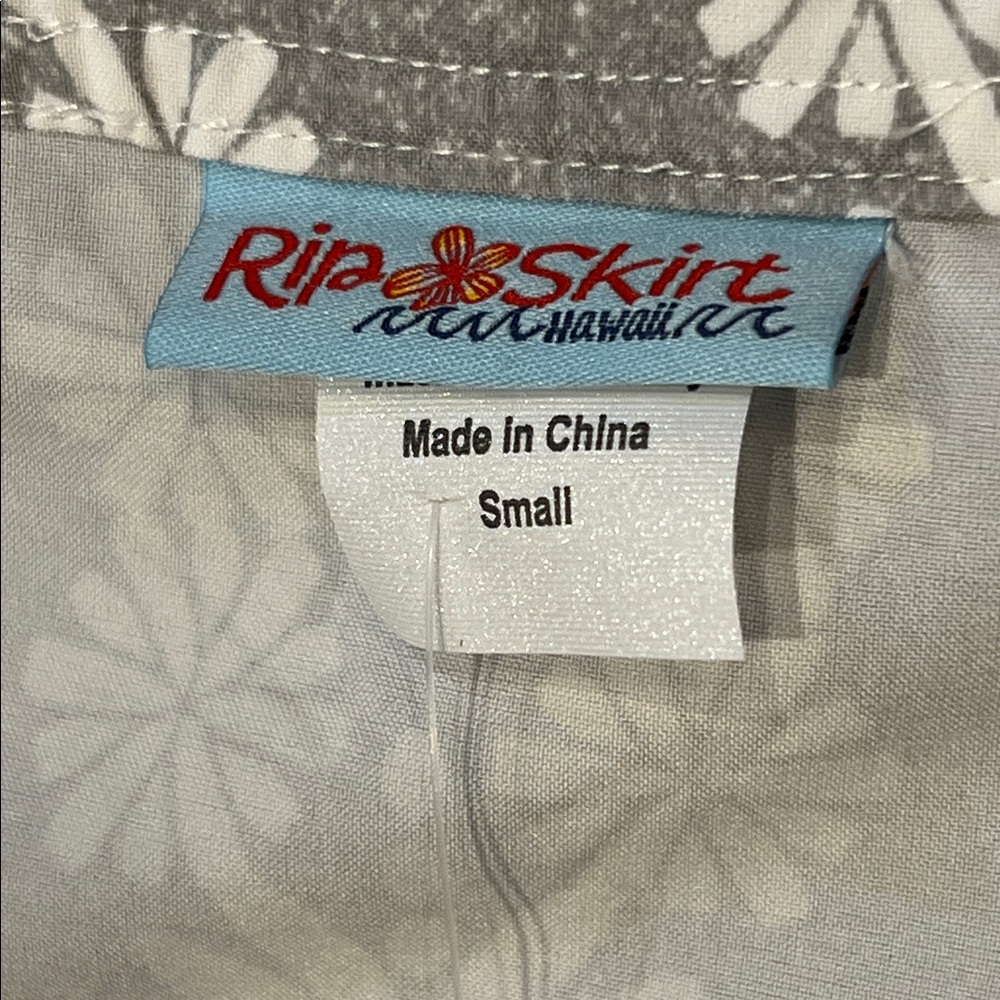 NWT RipSkirt Hawaii Wrap Skirt Neutral Velcro Closure Size Beach Resort Vacation - Picture 4 of 15